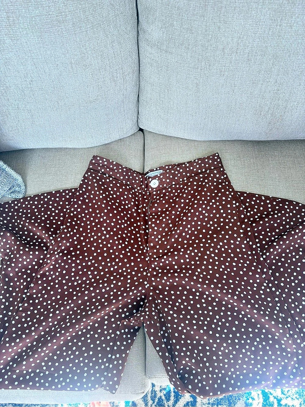 Urban Outfitters Polka Dot Silk Trousers